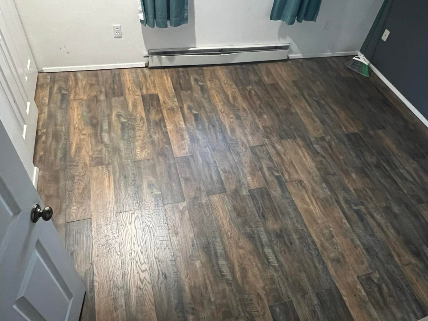 Hardwood flooring installation by Sourdough Construction